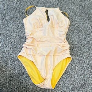 Ellen Tracy One-Piece Swimsuit in Peach Size 10